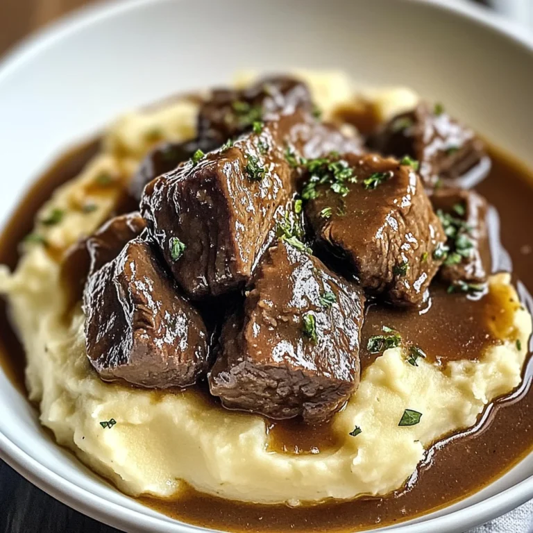 Bœuf Braisé en Sauce avec Purée Maison