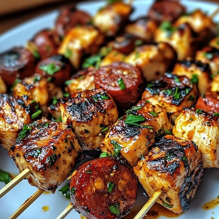 Brochettes de Poulet au Chorizo & Herbes