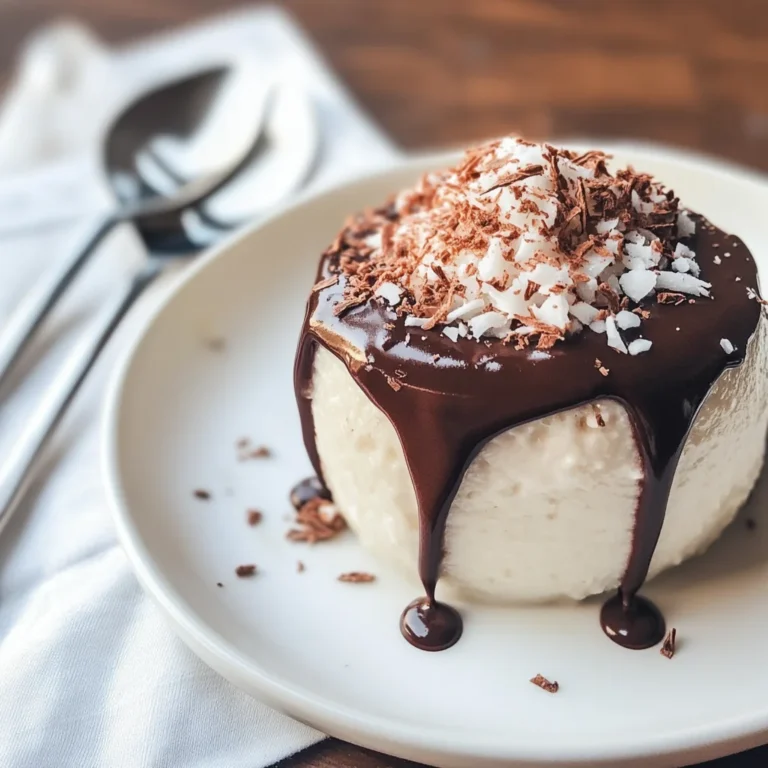 Budino al cocco e cioccolato