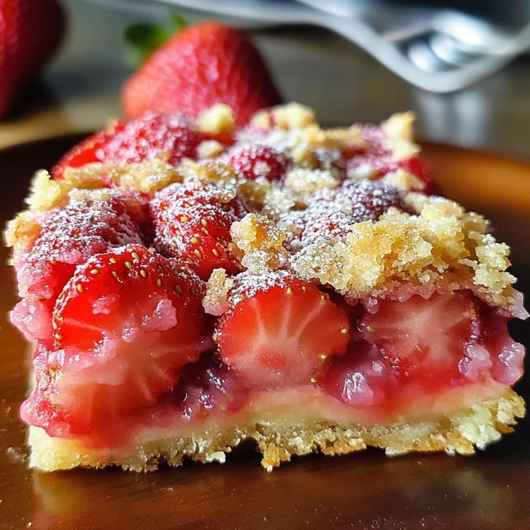 Carrés aux fraises gourmands