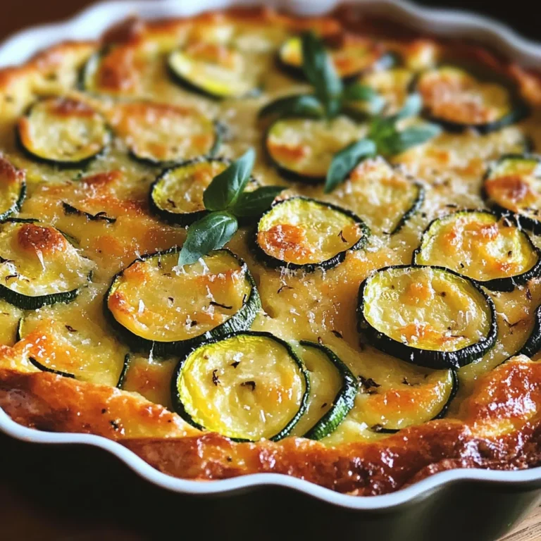 Clafoutis de courgettes au parmesan