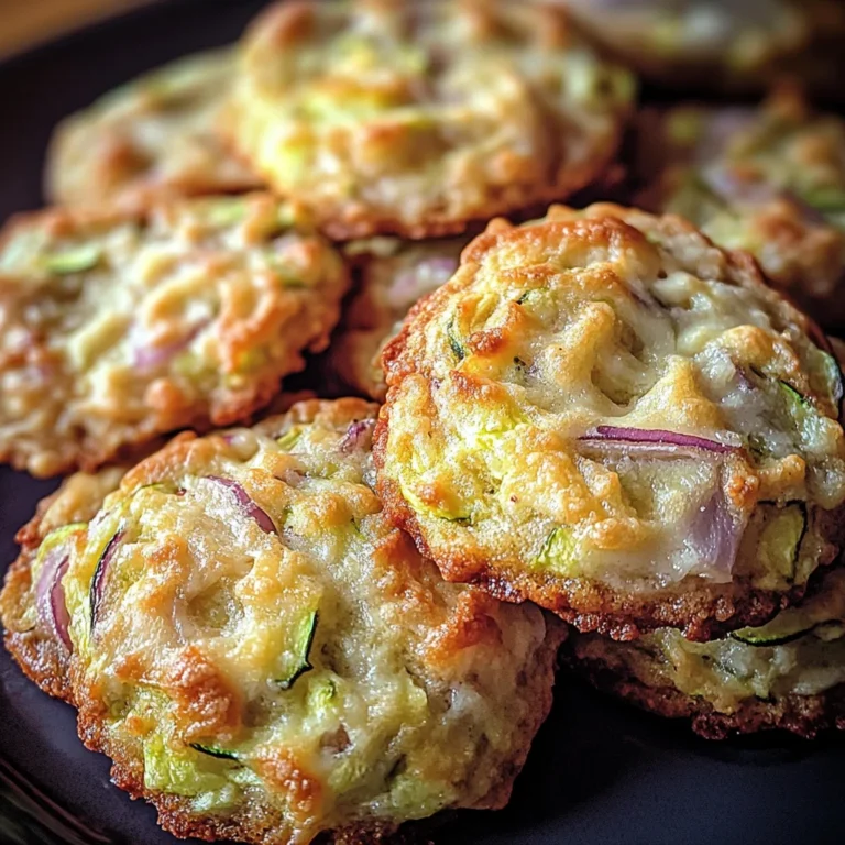Cookies Salés Courgette, Parmesan & Oignon Rouge