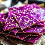 Crackers croustillants betterave et sésame