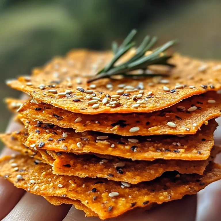 Crackers de patate douce, romarin et avoine