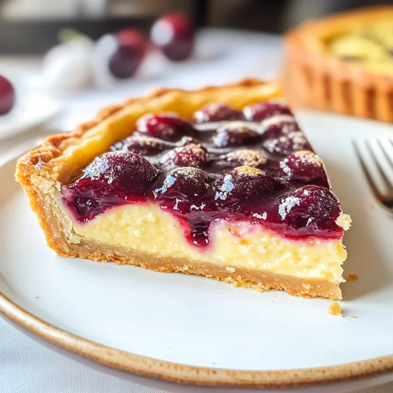 Crostata frangipane con ciliegie