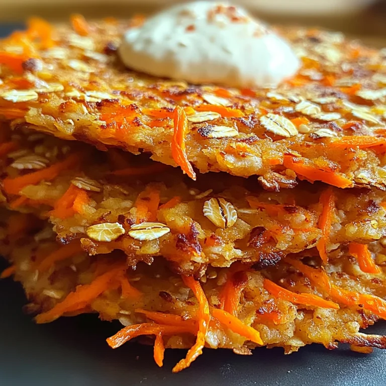 Galettes aux Carottes et Flocons d'Avoine