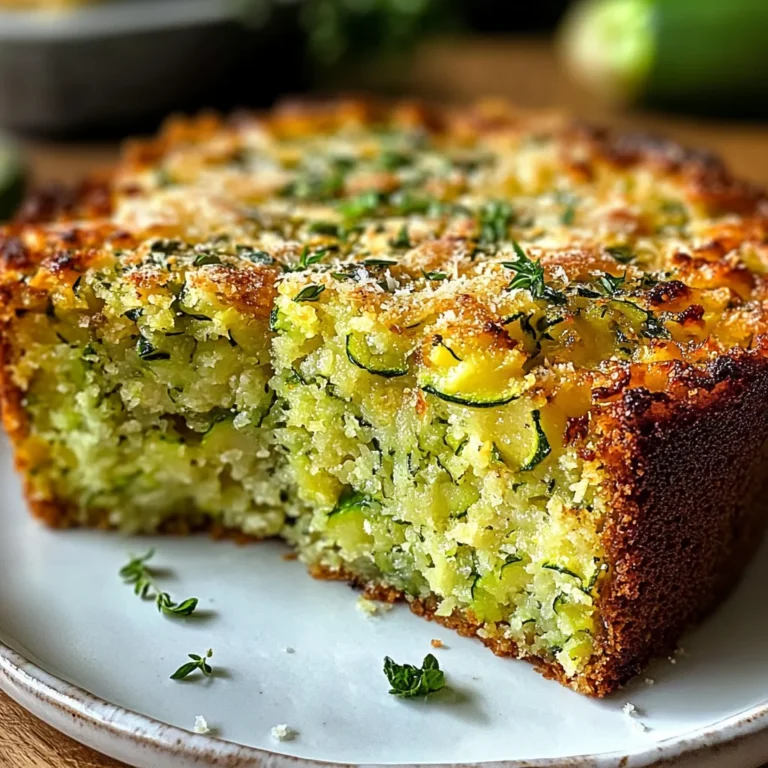 Gâteau moelleux courgettes parmesan