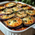 Gratin d’aubergines savoureux