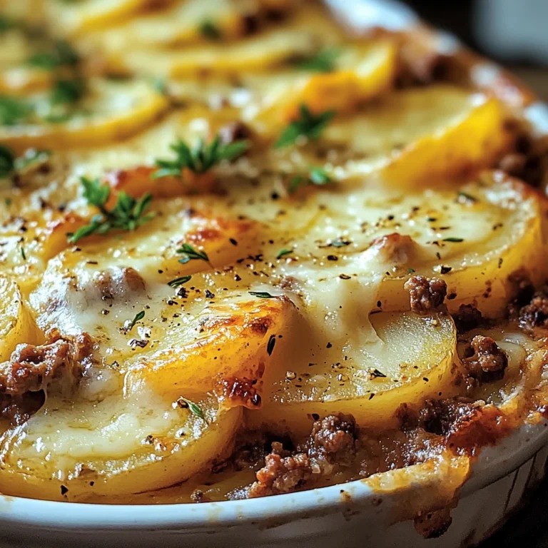 Gratin de Pommes de Terre et Bœuf Haché