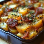 Gratin de légumes au paprika et chorizo