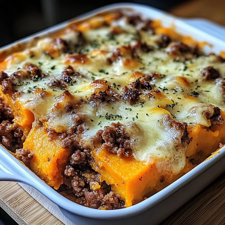 Gratin de patate douce et bœuf haché