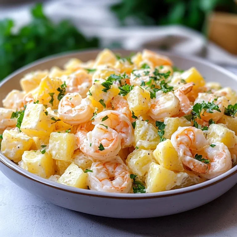 Insalata di patate e gamberi