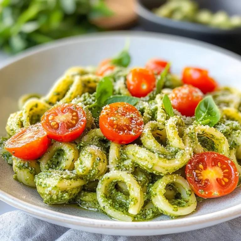 Pasta al pesto di rucola