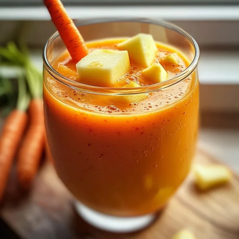 Smoothie détox pomme carotte