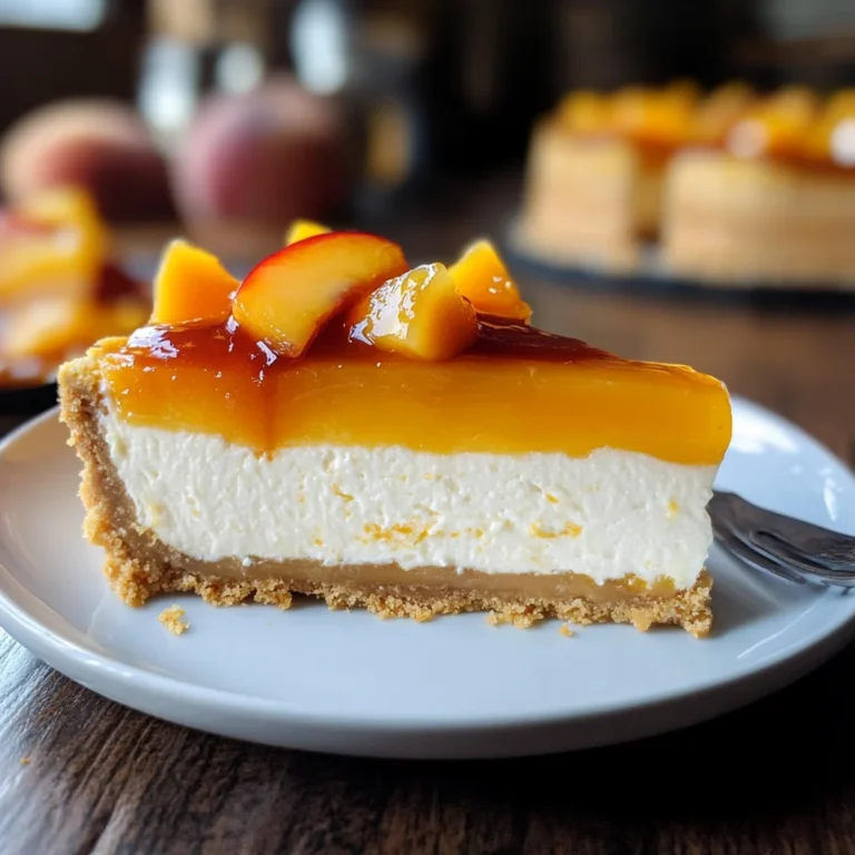 Torta fredda pesche e cocco