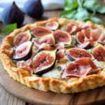 Crostata salata prosciutto di pollo e fichi