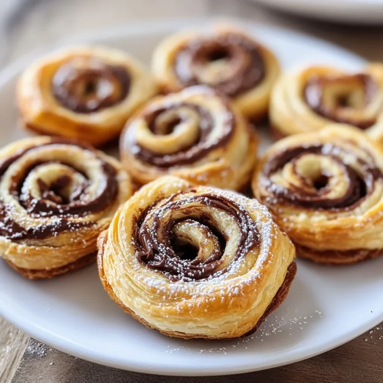 Girelle di sfoglia alla nutella