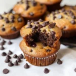 Muffin con gocce di cioccolato