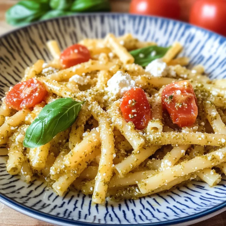 Pasta con pesto alla siciliana