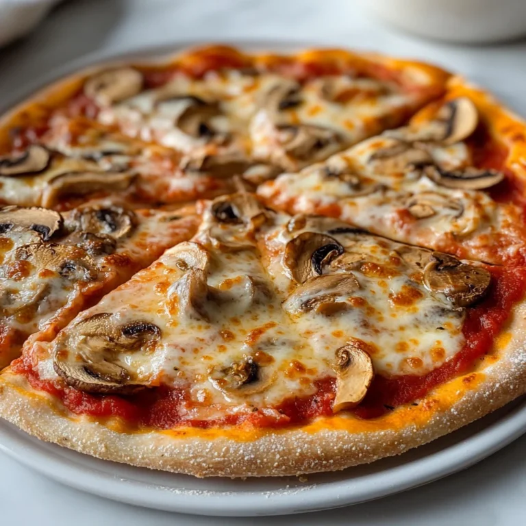 Pizza semintegrale ai funghi