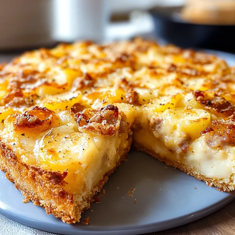 Sbriciolata di patate e salsiccia
